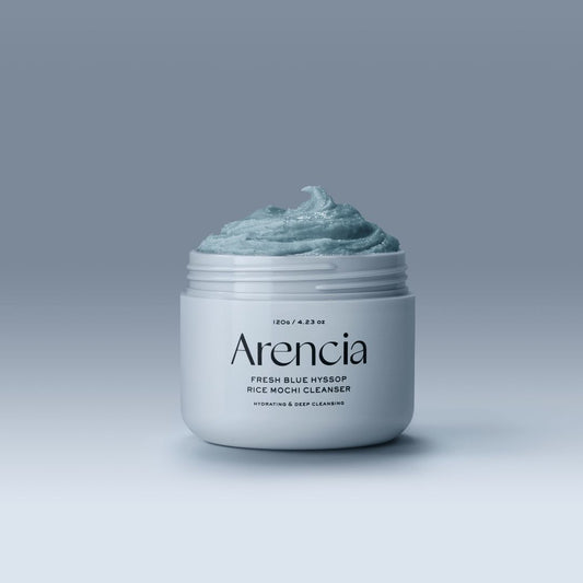 Arencia Fresh Blue Hyssop Rice Mochi Cleanser