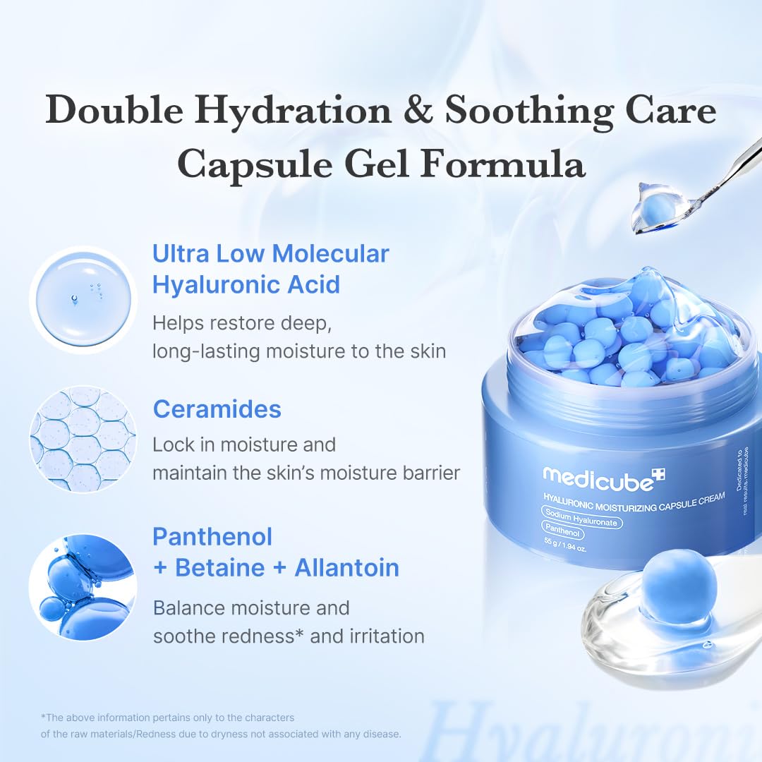 medicube Hyaluronic Moisturizing Capsule Cream texture