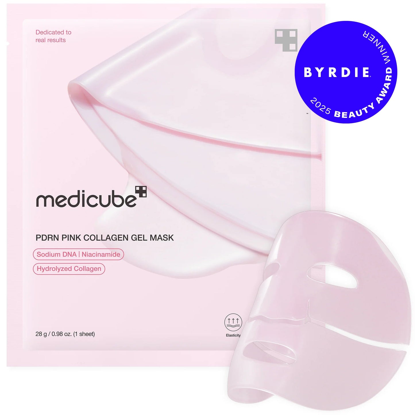 medicube PDRN Pink Collagen Gel Mask color change