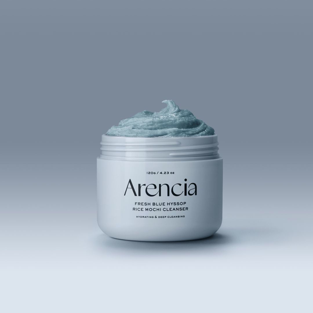 Arencia Fresh Blue Hyssop Rice Mochi Cleanser