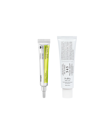 [ثنائي إصلاح البشرة ومكافحة التجاعيد] سيروم Celimax Retinal Shot + كريم Dr. Althea 345 المهدئ