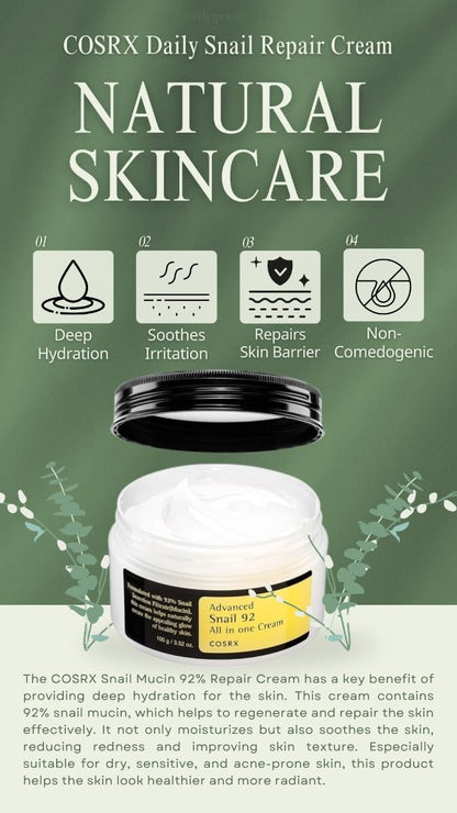 COSRX Advanced Snail 92 All-in-One Cream