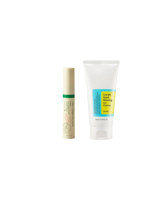 [Morning & Eye Care Duo] Low pH Good Morning Gel Cleanser + Axis-Y Vegan Collagen Eye Serum