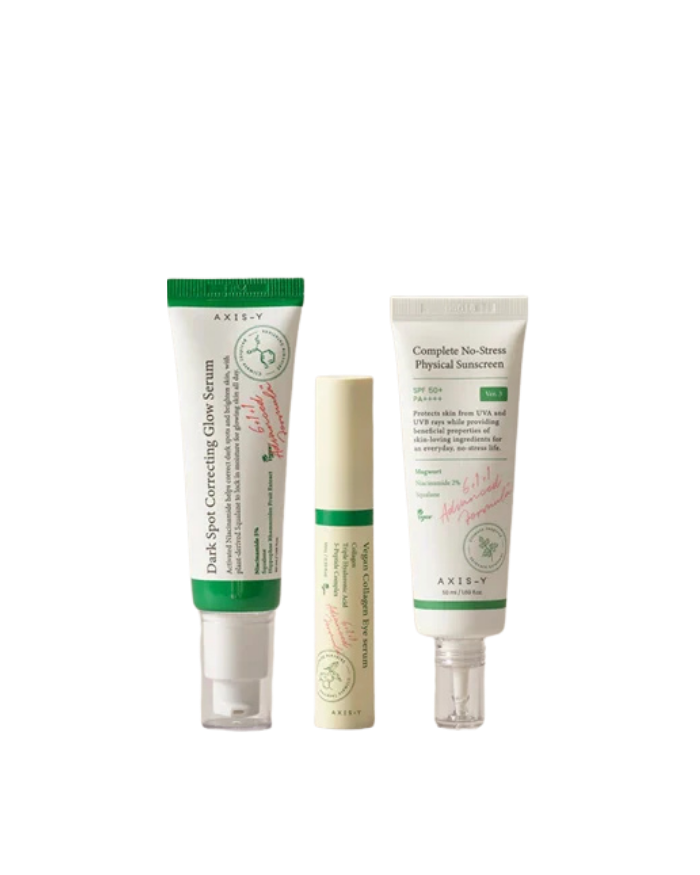 AXIS-Y Glow, Care & Protect Routine – Eye Care, Brightening & Sun Protection