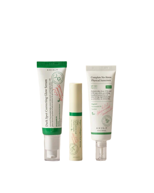 AXIS-Y Glow, Care & Protect Routine – Eye Care, Brightening & Sun Protection