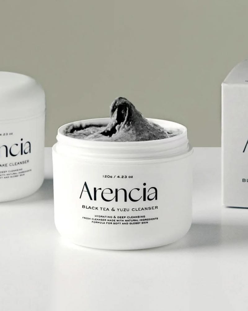 Arencia Fresh Black Tea Rice Mochi Cleanser