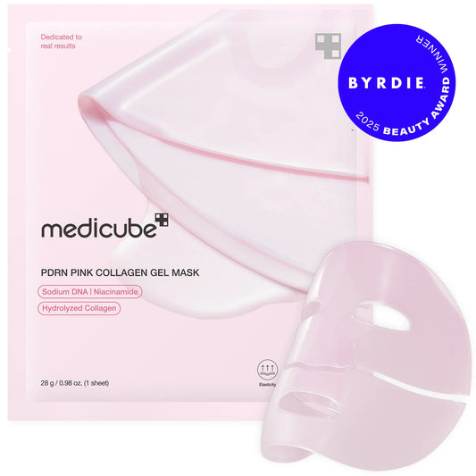 medicube PDRN Pink Collagen Gel Mask color change