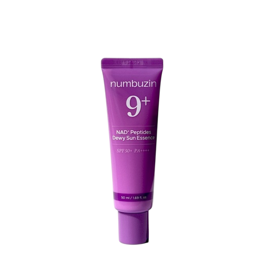 Numbuzin No.9 NAD Peptides Dewy Sun Essence SPF50+ PA++++ – Korean Hydrating Sunscreen for Glowing & Elastic Skin